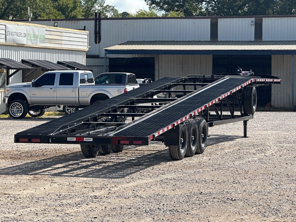 50' Wedge Car Hauler (3) 7k Axles - Winch - 14ply Tires plus Spare - 10' Aluminum Ramps - Wedge 3 Car Hauler/Multi Car Haulers - Stryker Dealership Group