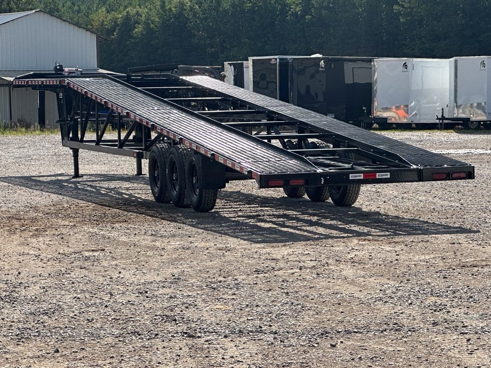 50' Wedge Car Hauler (3) 7k Axles - Winch - 14ply Tires plus Spare - 10' Aluminum Ramps - Wedge 3 Car Hauler/Multi Car Haulers - Stryker Dealership Group