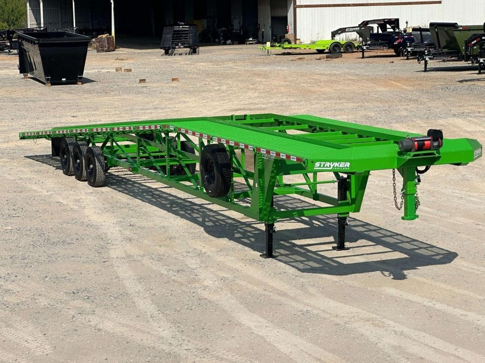 50' Wedge Car Hauler (3) 7k Axles - Winch - 14ply Tires plus Spare - 10' Aluminum Ramps - Wedge 3 Car Hauler/Multi Car Haulers - Stryker Dealership Group