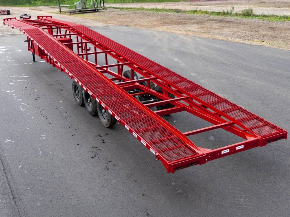 50' Wedge Car Hauler (3) 7k Axles - Winch - 14ply Tires plus Spare - 10' Aluminum Ramps - Wedge 3 Car Hauler/Multi Car Haulers - Stryker Dealership Group