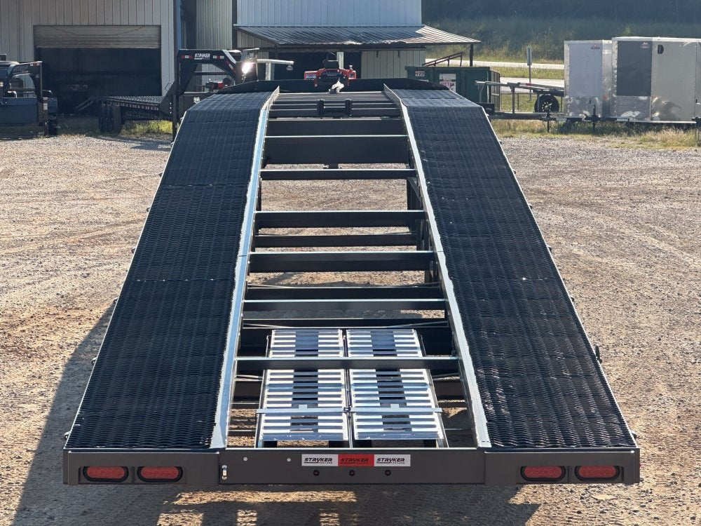 50' Wedge Car Hauler (3) 7k Axles - Winch - 14ply Tires plus Spare - 10' Aluminum Ramps - Wedge 3 Car Hauler/Multi Car Haulers - Stryker Dealership Group