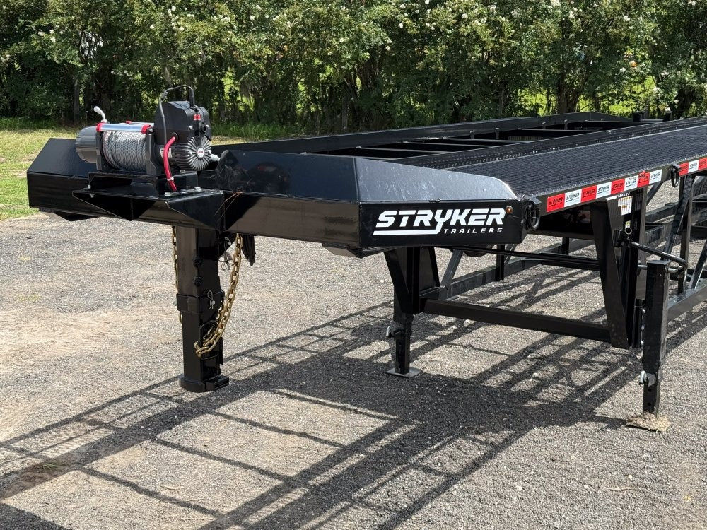 50' Wedge Car Hauler (3) 7k Axles - Winch - 14ply Tires plus Spare - 10' Aluminum Ramps - Wedge 3 Car Hauler/Multi Car Haulers - Stryker Dealership Group