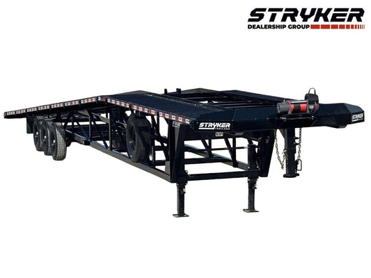 50' Wedge Car Hauler (3) 7k Axles - Winch - 14ply Tires plus Spare - 10' Aluminum Ramps - Wedge 3 Car Hauler/Multi Car Haulers - Stryker Dealership Group