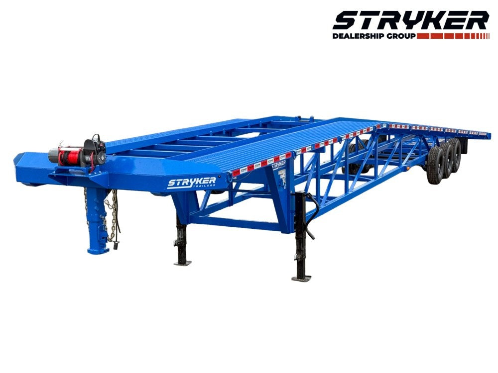 50' Wedge Car Hauler (3) 7k Axles - Winch - 14ply Tires plus Spare - 10' Aluminum Ramps - Wedge 3 Car Hauler/Multi Car Haulers - Stryker Dealership Group