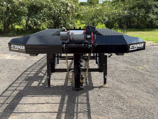 50' Wedge Car Hauler (3) 7k Axles - Winch - 14ply Tires plus Spare - 10' Aluminum Ramps - Wedge 3 Car Hauler/Multi Car Haulers - Stryker Dealership Group