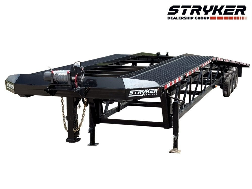 50' Wedge Car Hauler (3) 7k Axles - Winch - 14ply Tires plus Spare - 10' Aluminum Ramps - Wedge 3 Car Hauler/Multi Car Haulers - Stryker Dealership Group