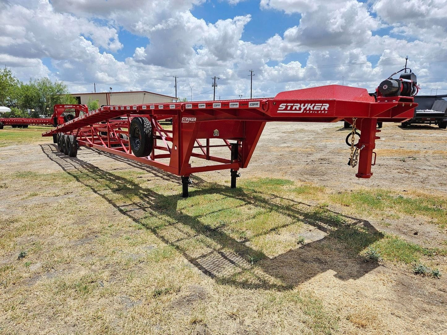 50' Wedge Car Hauler (3) 7k Axles - Winch - 14ply Tires plus Spare - 10' Aluminum Ramps INV-3062 - Wedge 3 Car Hauler - Stryker Dealership Group