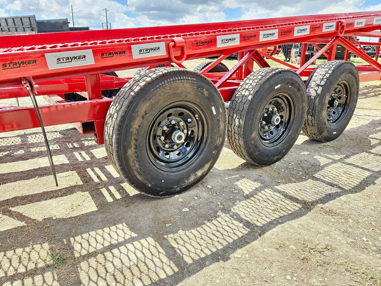 50' Wedge Car Hauler (3) 7k Axles - Winch - 14ply Tires plus Spare - 10' Aluminum Ramps WDG50G-7K-RD - Ghost Wedge 3 Car Haulers - Stryker Dealership Group