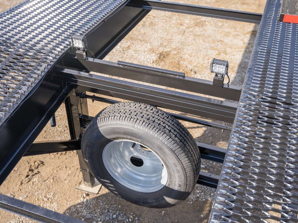 53' Ultra Max 4 Car Trailer, 10K Axles, 102" Wide, 30" Wide Grate, 9' Aluminum Ramps 149125 - Stryker Dealership Group