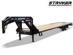 40' Stryker Gooseneck Hotshot Non-CDL Deckover Trailer Mega Ramps - (2) 10K Axles - Derated 4602