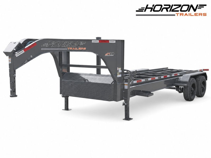 20' Horizon HRD Gooseneck Roll Off Base Trailer Telescopic 24k Lift - (2) 10K Axles 014962
