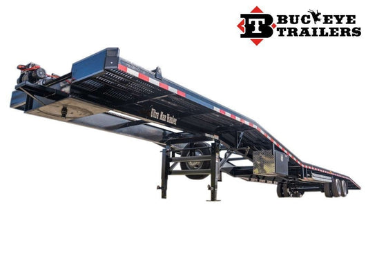 53' Ultra Max 4 Car Trailer, 12K Axles, +3F +3R, 102" Wide, 30" Wide Grate, 9' Aluminum Ramps - Four Car Hauler/Multi Car Haulers - Stryker Dealership Group