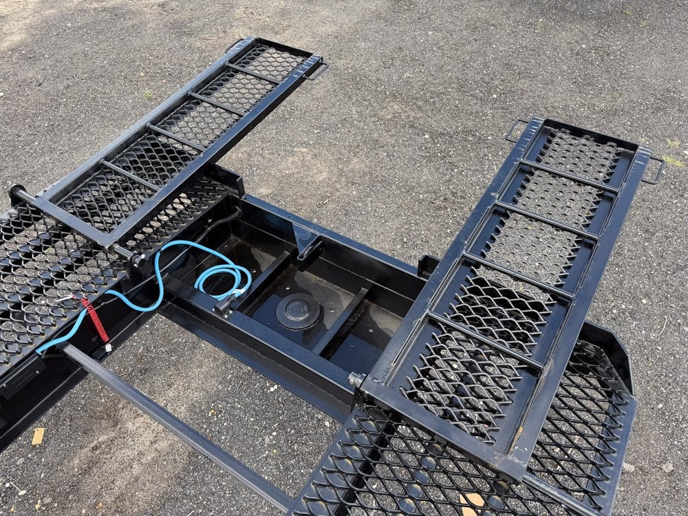 53' Ultra Max 4 Car Trailer, (2) 10K Axles, +3F +3R, 102" Wide, 30" Wide Grate, 9' Aluminum Ramps - Four Car Hauler/Multi Car Haulers - Stryker Dealership Group