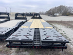 30' Iron Bull FLG Gooseneck Deckover Trailer Mega Ramps - (2) 10,000 lb Axles 914366