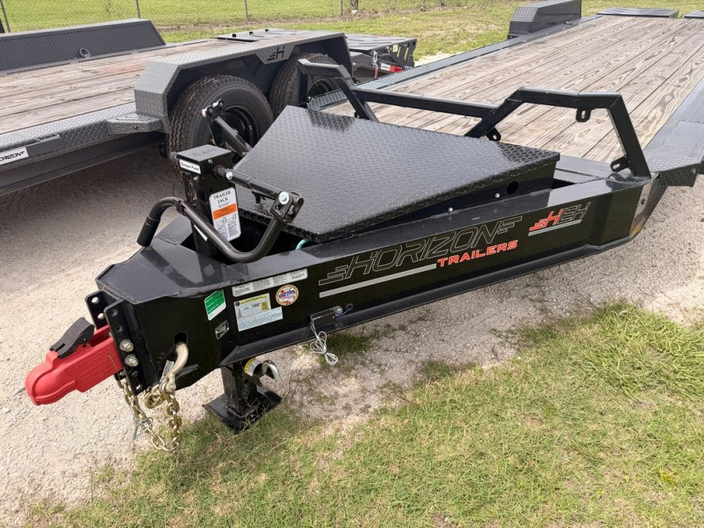 24' HEH Bumper Pull Equipment Trailer (2) 10K Axles, 3' Dove W/ Mountain Ramps 11823