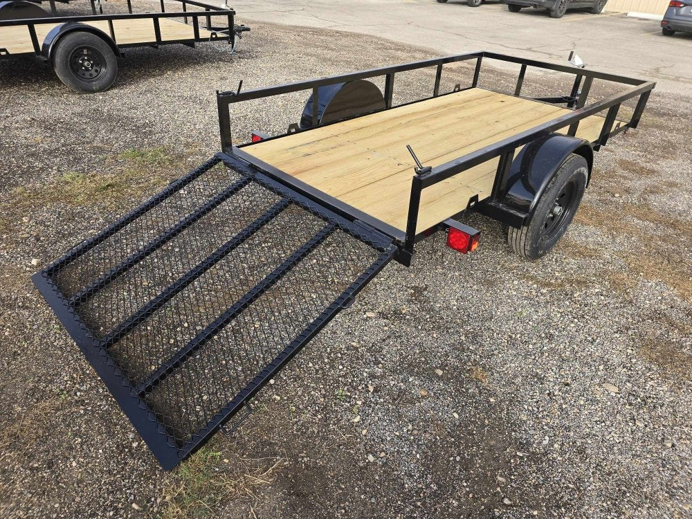 5' x 10' Utility Trailer - 2" Coupler, 4' Ramp Tailgate - Utility Trailers - Stryker Dealership Group
