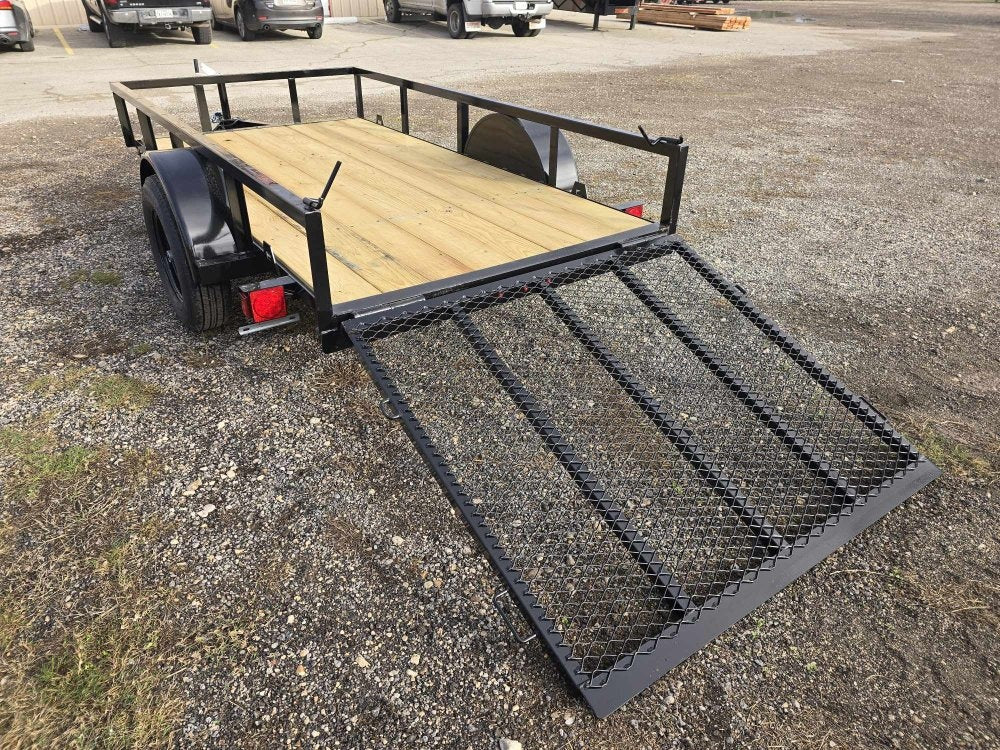 5' x 10' Utility Trailer - 2" Coupler, 4' Ramp Tailgate - Utility Trailers - Stryker Dealership Group