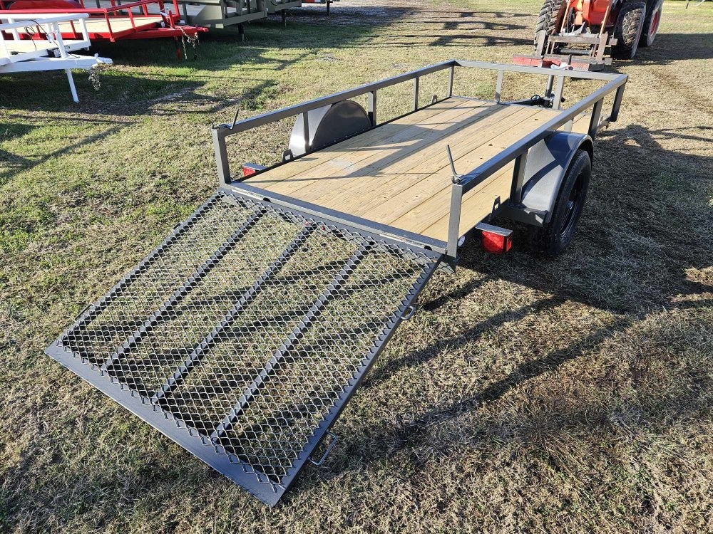 5' x 10' Utility Trailer - 2" Coupler, 4' Ramp Tailgate - Utility Trailers - Stryker Dealership Group