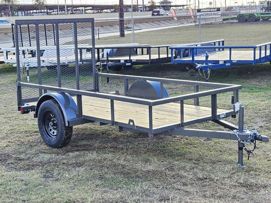 5' x 10' Utility Trailer - 2" Coupler, 4' Ramp Tailgate - Utility Trailers - Stryker Dealership Group