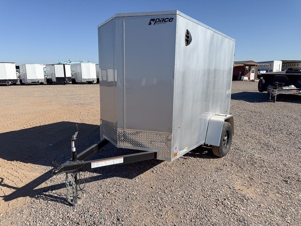 5 x 8 Outback DLX Flat Top V Nose (1) - 3500 lb Axle - Enclosed - Stryker Dealership Group