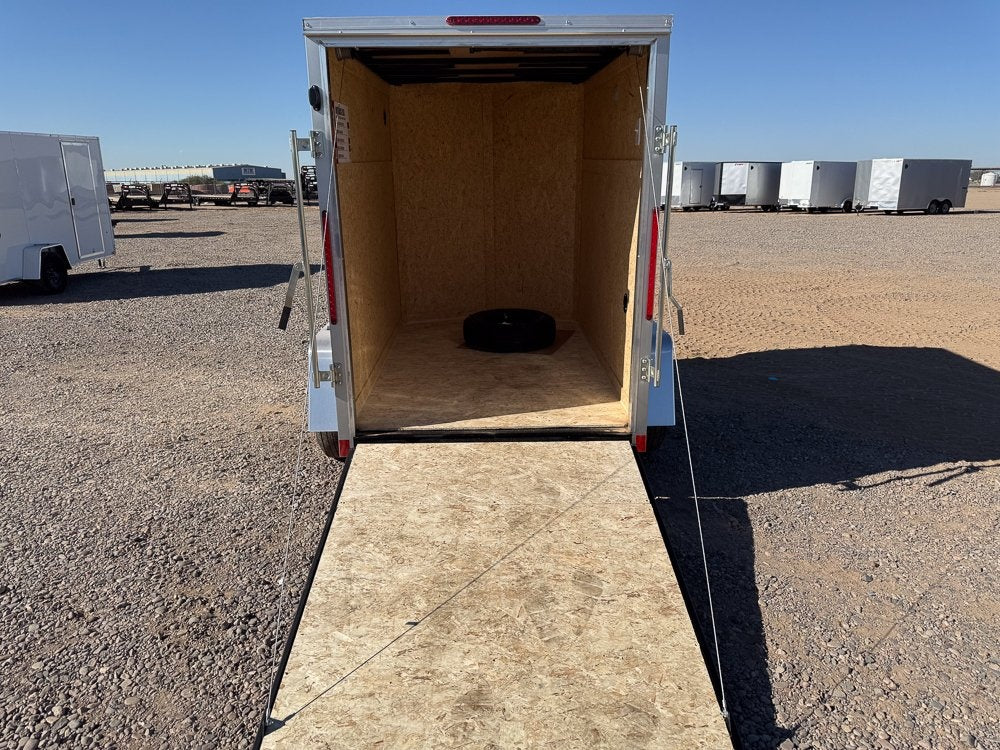 5 x 8 Outback DLX Flat Top V Nose (1) - 3500 lb Axle - Enclosed - Stryker Dealership Group