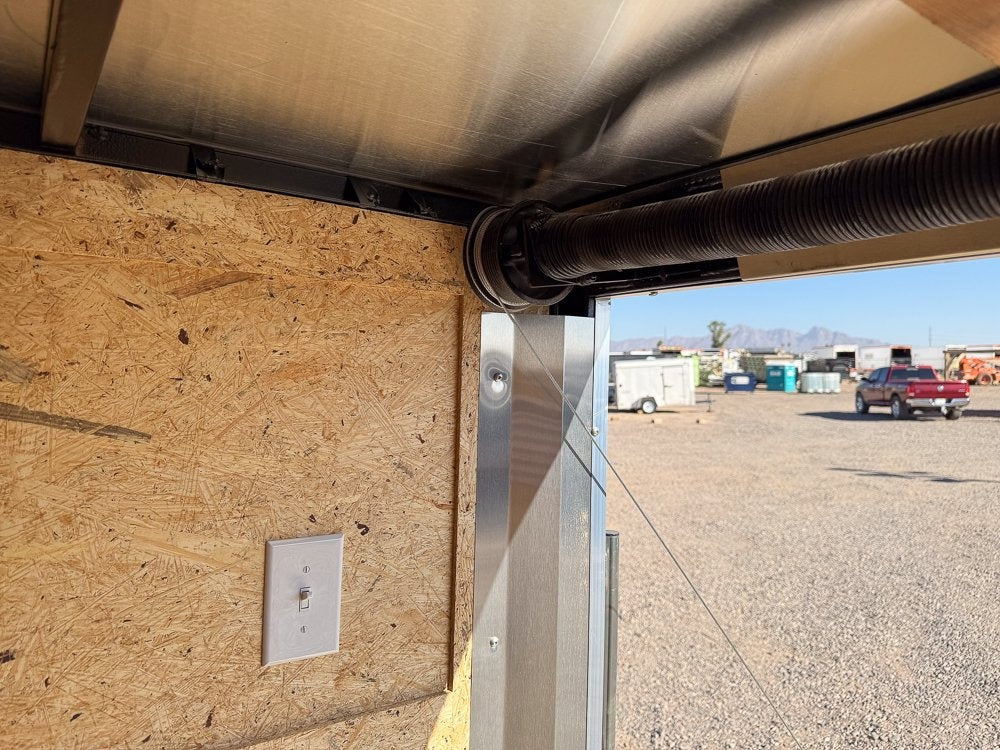 5 x 8 Outback DLX Flat Top V Nose (1) - 3500 lb Axle - Enclosed - Stryker Dealership Group