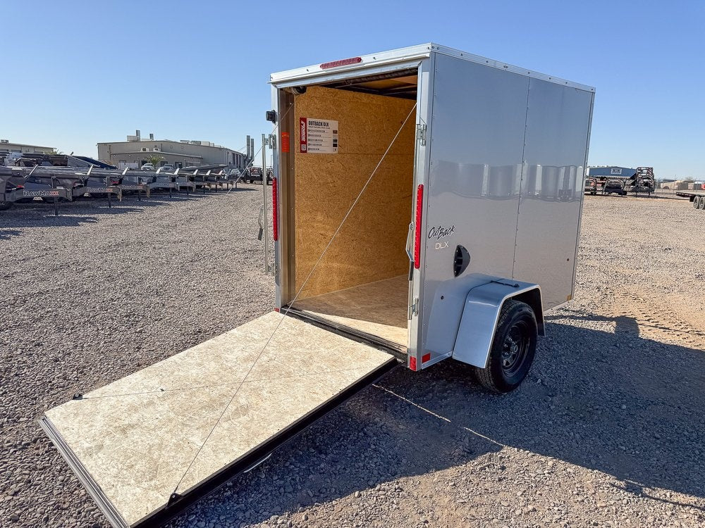 5 x 8 Outback DLX Flat Top V Nose (1) - 3500 lb Axle - Enclosed - Stryker Dealership Group
