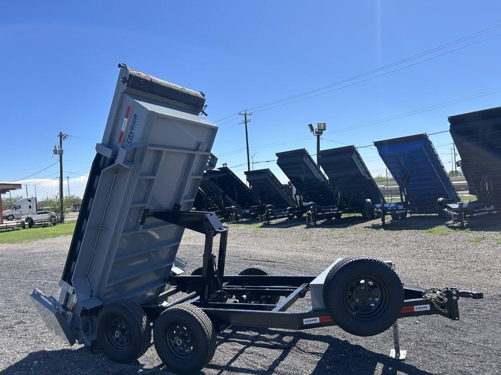 5'x10' Stryker CDT Compact Bumper Pull Dump Trailer 20" Side Walls - (2) 5.2k Axles - Bumper Pull Dump - Dump Trailers - Stryker Dealership Group