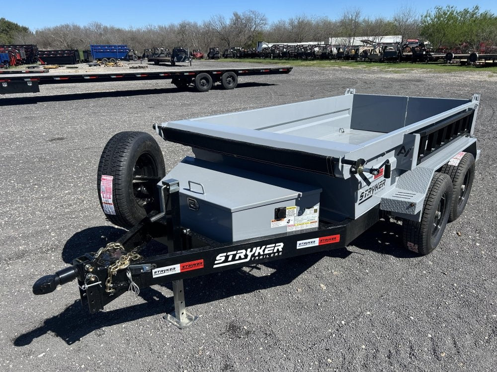 5'x10' Stryker CDT Compact Bumper Pull Dump Trailer 20" Side Walls - (2) 5.2k Axles - Bumper Pull Dump - Dump Trailers - Stryker Dealership Group