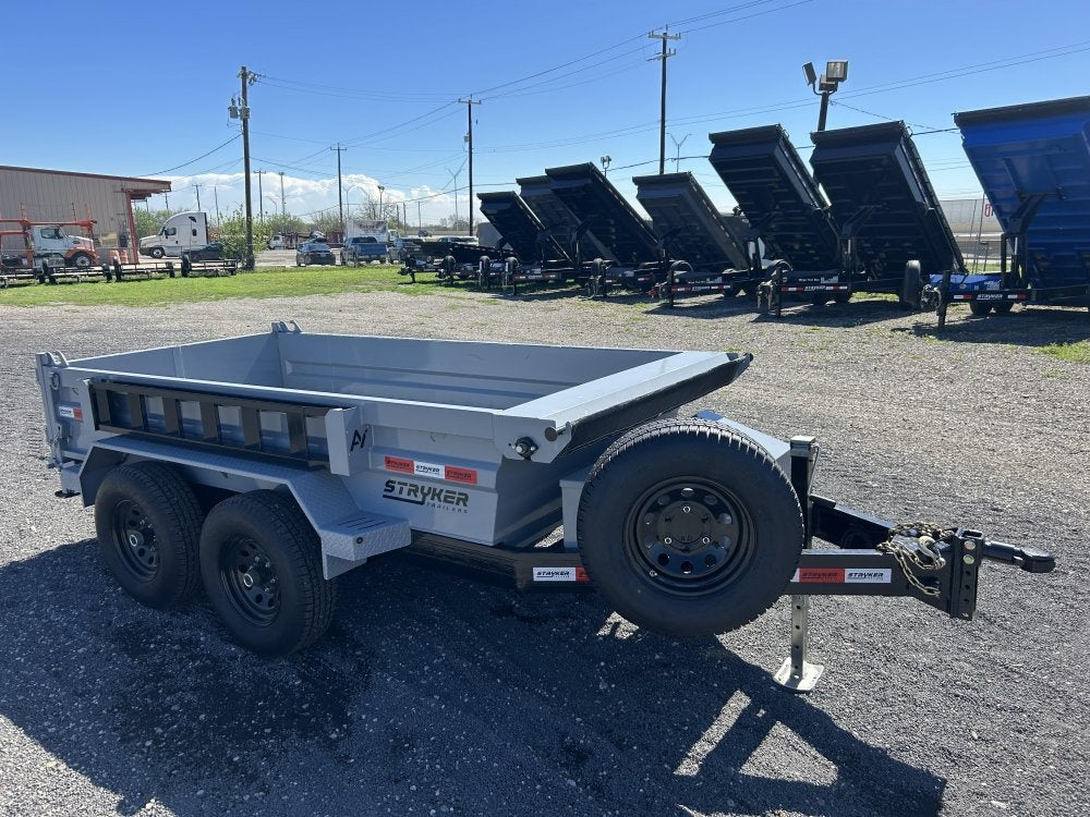 5'x10' Stryker CDT Compact Bumper Pull Dump Trailer 20" Side Walls - (2) 5.2k Axles - Bumper Pull Dump - Dump Trailers - Stryker Dealership Group