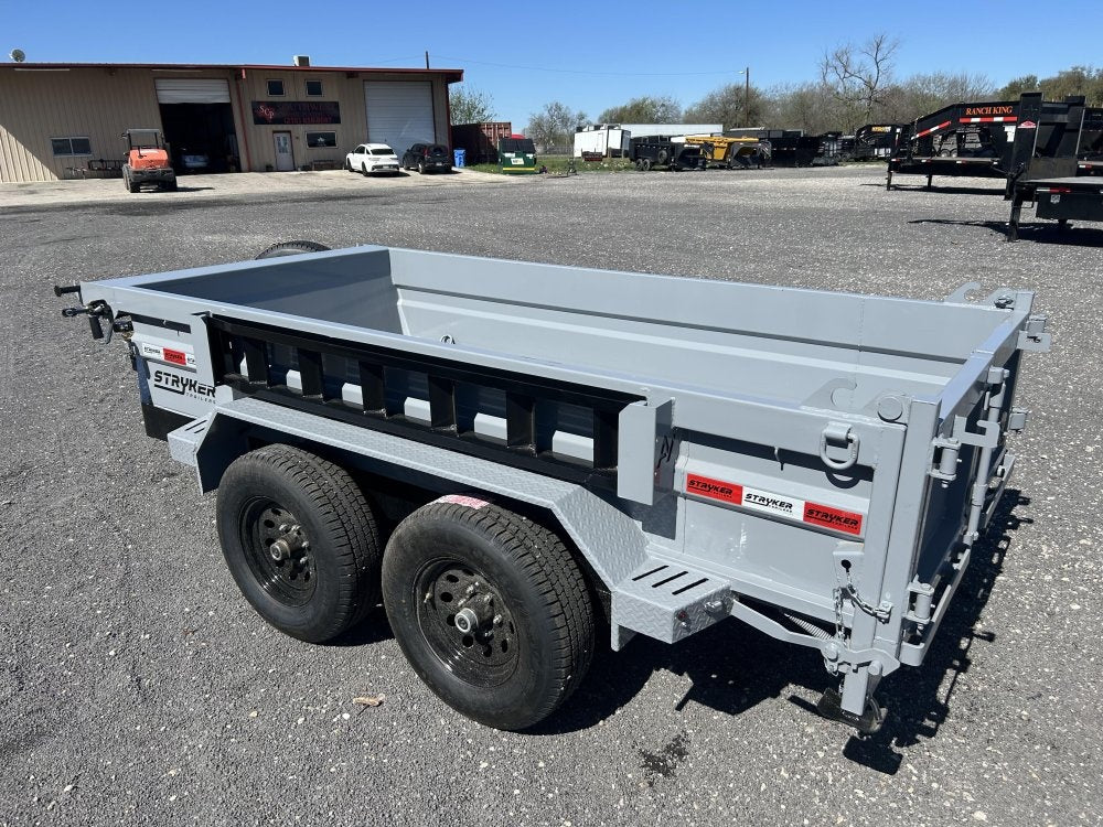 5'x10' Stryker CDT Compact Bumper Pull Dump Trailer 20" Side Walls - (2) 5.2k Axles - Bumper Pull Dump - Dump Trailers - Stryker Dealership Group