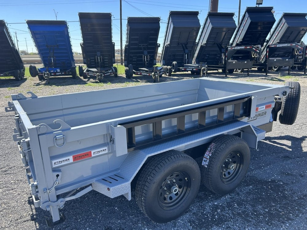 5'x10' Stryker CDT Compact Bumper Pull Dump Trailer 20" Side Walls - (2) 5.2k Axles - Bumper Pull Dump - Dump Trailers - Stryker Dealership Group