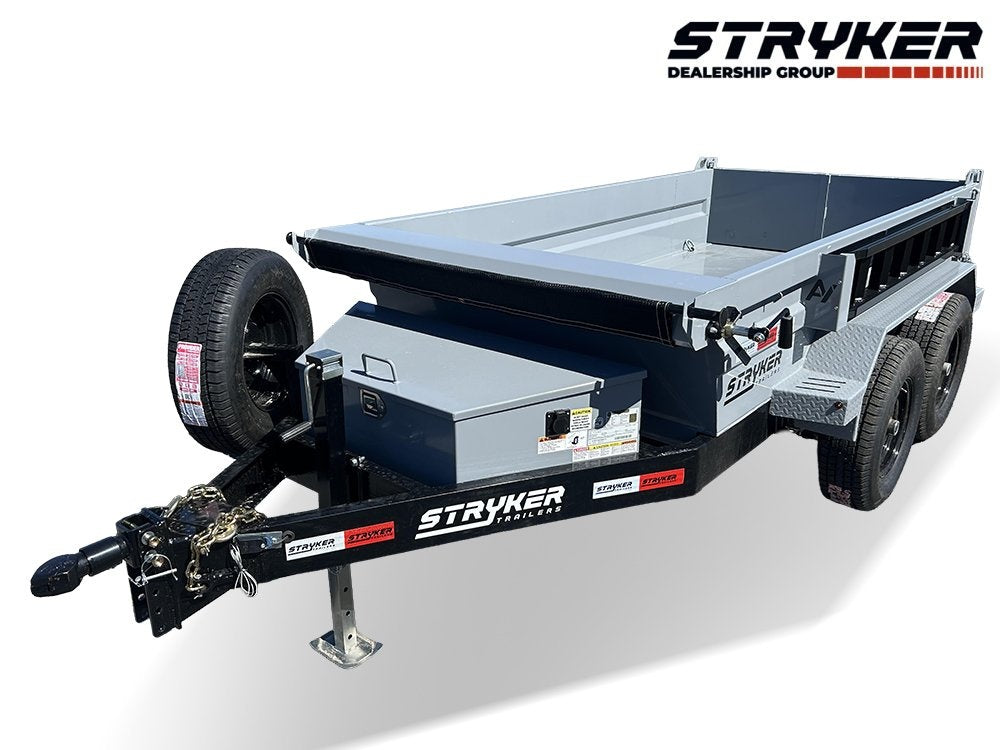 5'x10' Stryker CDT Compact Bumper Pull Dump Trailer 20" Side Walls - (2) 5.2k Axles - Bumper Pull Dump - Dump Trailers - Stryker Dealership Group