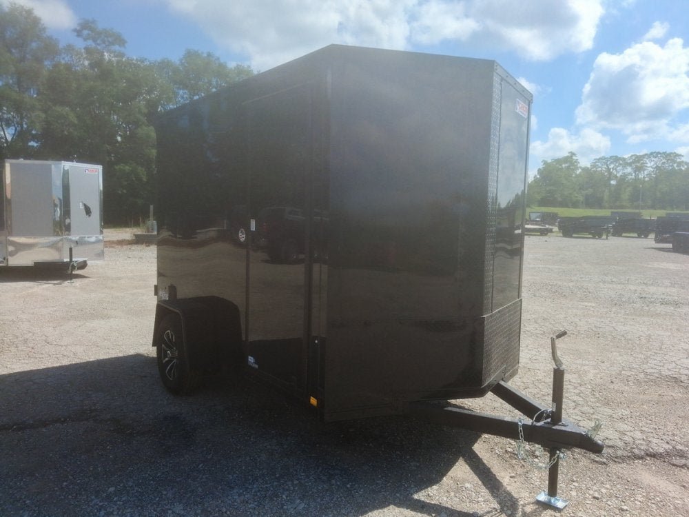 6 x 10 DX 3K Flat Top V Nose Enclosed (1) - 3500 lb Axle 155320 - Stryker Dealership Group