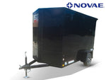 6 x 10 DX 3K Flat Top V Nose Enclosed (1) - 3500 lb Axle 155320 - Stryker Dealership Group