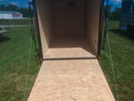 6 x 12 Outback DLX Flat Top V Nose (1) - 3500 lb Axle 140281 - Stryker Dealership Group