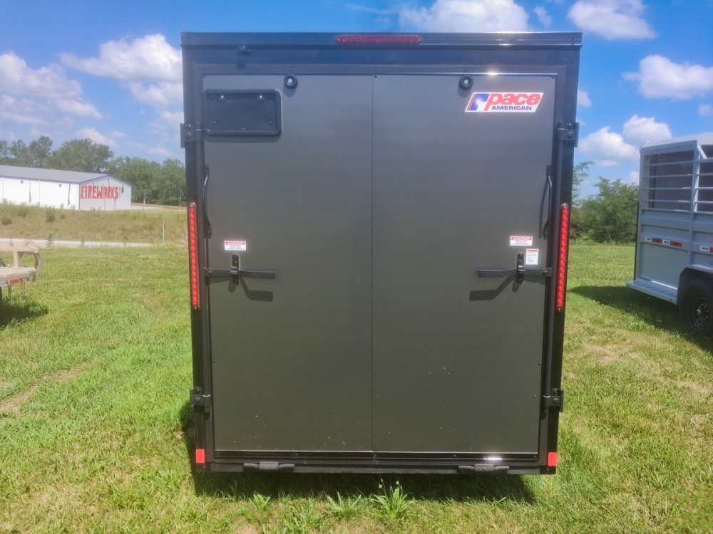 6 x 12 Outback DLX Flat Top V Nose (1) - 3500 lb Axle 140281 - Stryker Dealership Group