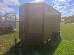 6 x 12 Outback DLX Flat Top V Nose (1) - 3500 lb Axle 140281 - Stryker Dealership Group