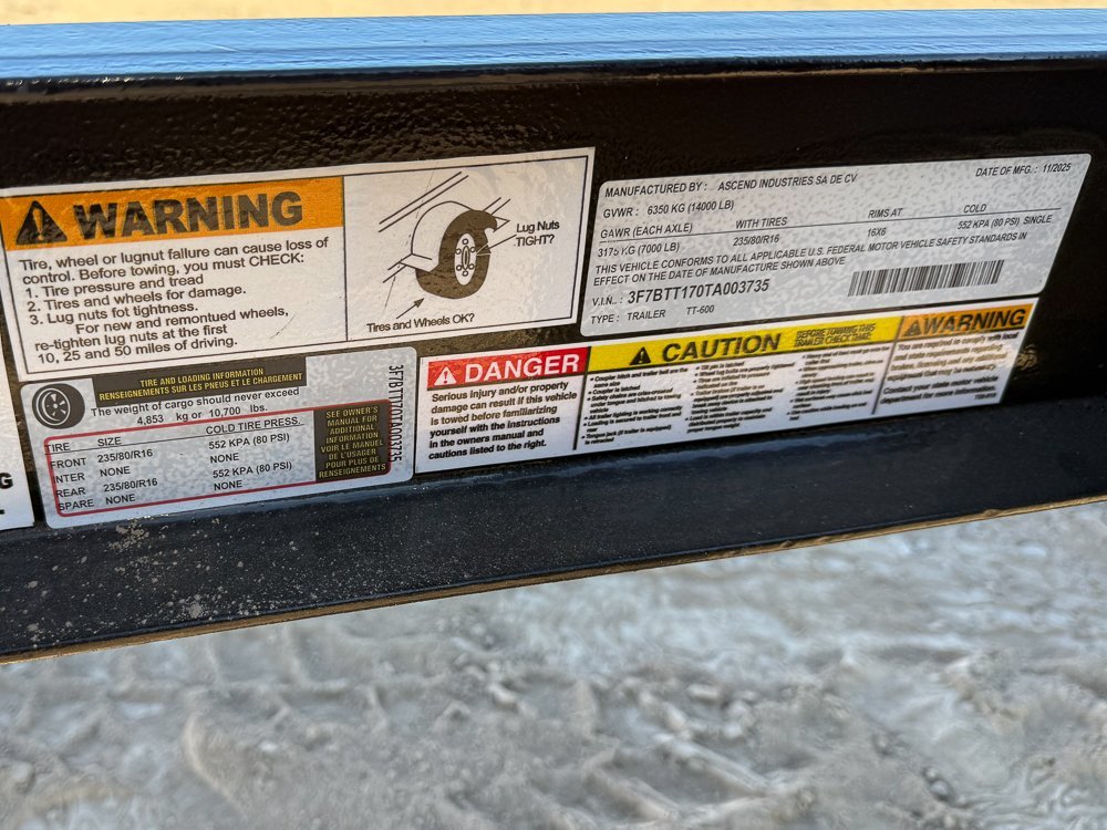 600 Gal Fuel Trailer 3735 - Stryker Dealership Group