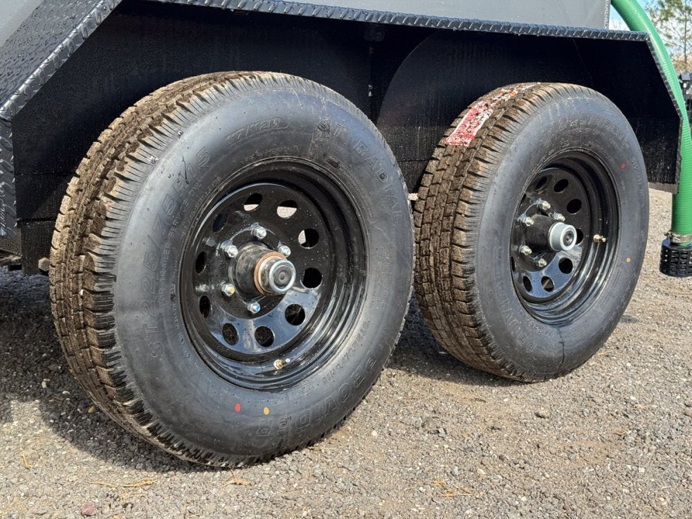 500 Gallon Water Tank Trailer with Pump and Hose 60-45B