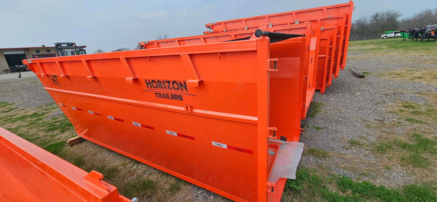 16' Horizon EDZ Roll Off Bin 6' walls - Orange 2979