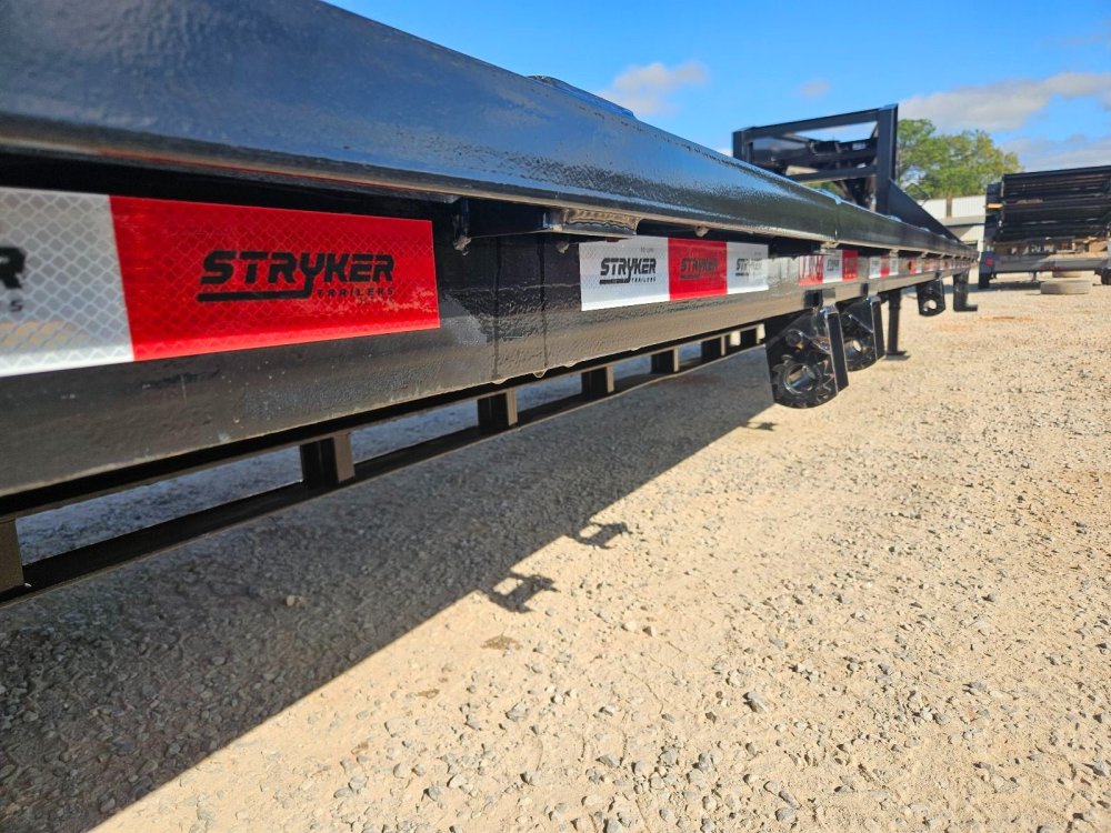 40' Stryker Gooseneck Hotshot Non-CDL Deckover Trailer Mega Ramps - (2) 8K Axles AA-4CE