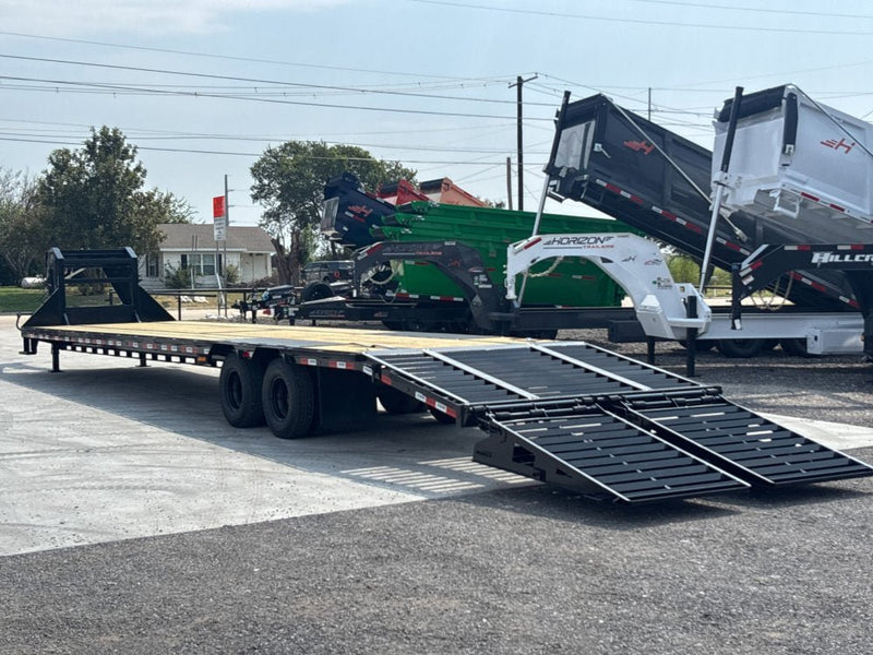 40' Stryker Gooseneck Hotshot Non-CDL Deckover Trailer Mega Ramps - (2) 10K Axles - Derated AA-43D