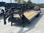 40' Stryker Gooseneck Hotshot Non-CDL Deckover Trailer Mega Ramps - (2) 10K Axles - Derated 44-4C1