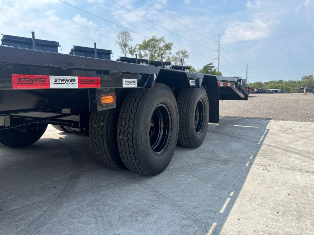 40' Stryker Gooseneck Hotshot Non-CDL Deckover Trailer Mega Ramps - (2) 10K Axles - Derated AA-401