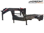 20' Horizon HRD Gooseneck Roll Off Base Trailer Telescopic 24k Lift - (2) 10K Axles 020331
