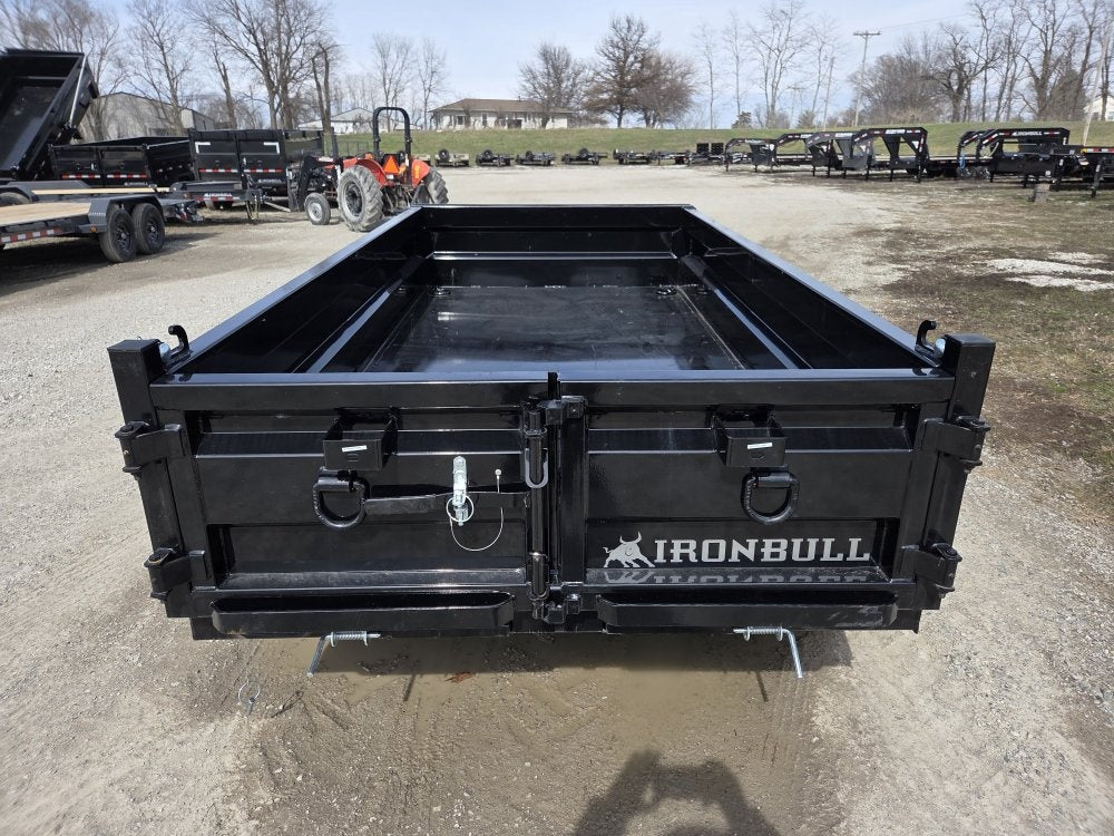 10' x 60" Iron Bull DTB Bumper Pull Dump Trailer 18" Side Walls - (2) 5200 lb Axles 104801