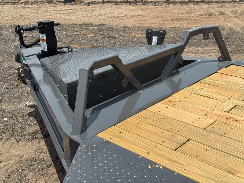 24' HEH Bumper Pull Equipment Trailer Drive Over Fenders Mega Ramps - (2) 10K Axles 019962