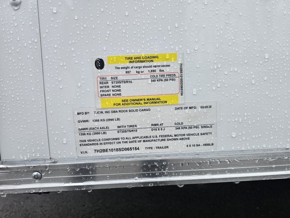 6 x 10 SA Enclosed Trailer - Enclosed - Stryker Dealership Group