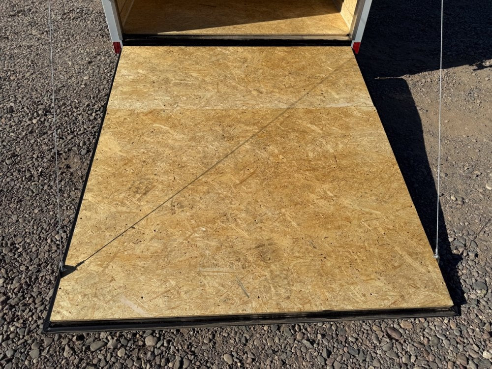 6 x 12 Outback DLX Flat Top V Nose (1) - 3500 lb Axle - Enclosed - Stryker Dealership Group